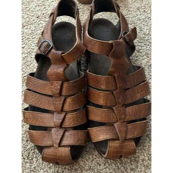 Mephisto Sam Men\'s Fisherman Sandals Size 12 EUR 46 Brown Leather Comfort Buckle main image 7